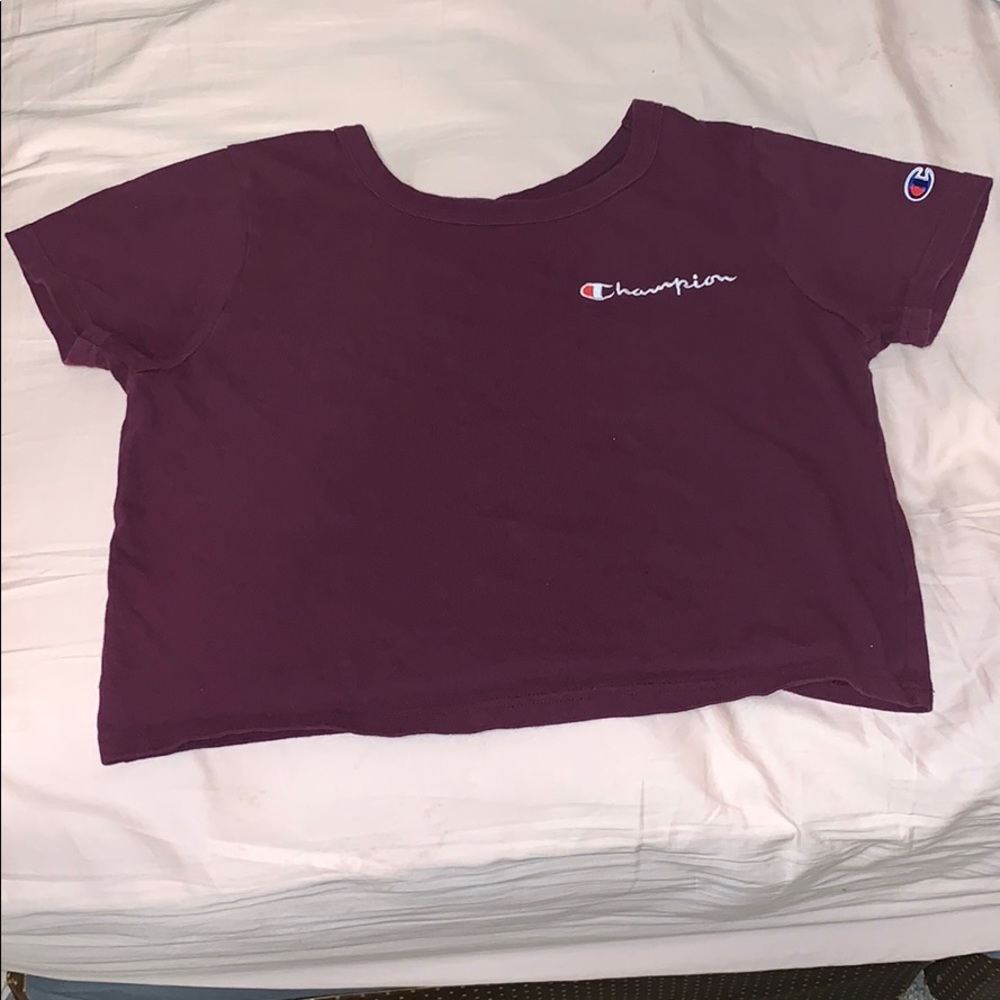 Purple champion t shirt